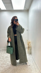 Oversized Coat Straight Fit with Two Pockets for Women