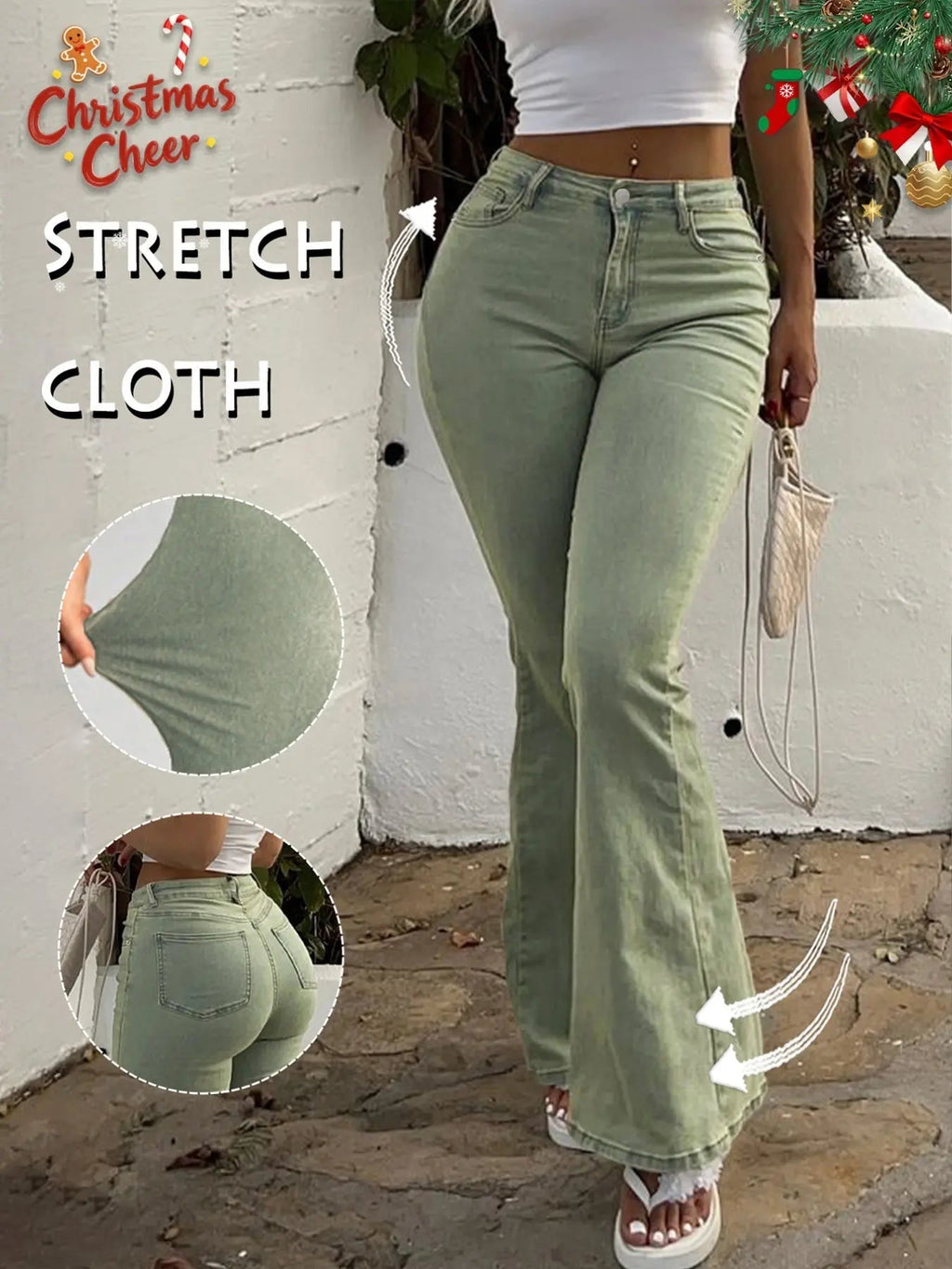Y2K Women's High Waist Flare Leg Jeans,Casual Button Fly Pocket Design Bell Bottom Denim,Women's Bottoms for Daily Wear,000 Jeans,Fashionable And Versatile Women's Jeans,Suitable For Spring,Summer,Autumn And Winter