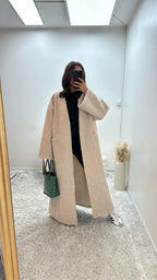 Oversized Coat Straight Fit with Two Pockets for Women