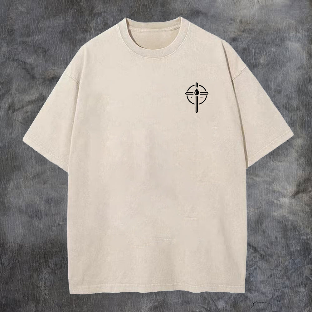 Iron Sharpens Iron Printed Oversize Washed T-Shirt