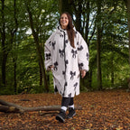 Drying Robe Waterproof Wind Resistant Changing Robe Soft Sherpa Fleece Lined Oversized Hooded Long Sleeve Coat Jacket for Kids Adults Men Women Surfing Beach Swimming Keep Dry