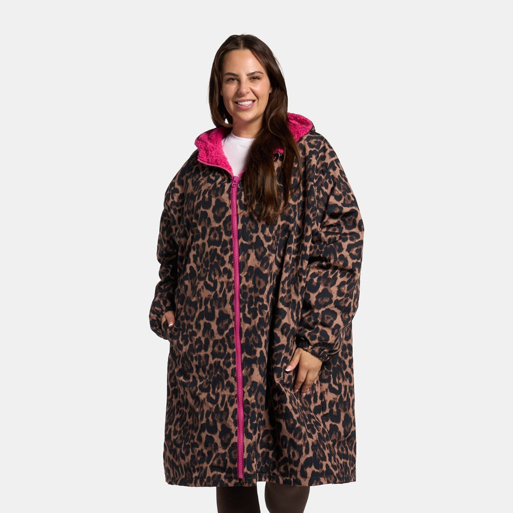 Drying Robe Waterproof Wind Resistant Changing Robe Soft Sherpa Fleece Lined Oversized Hooded Long Sleeve Coat Jacket for Kids Adults Men Women Surfing Beach Swimming Keep Dry