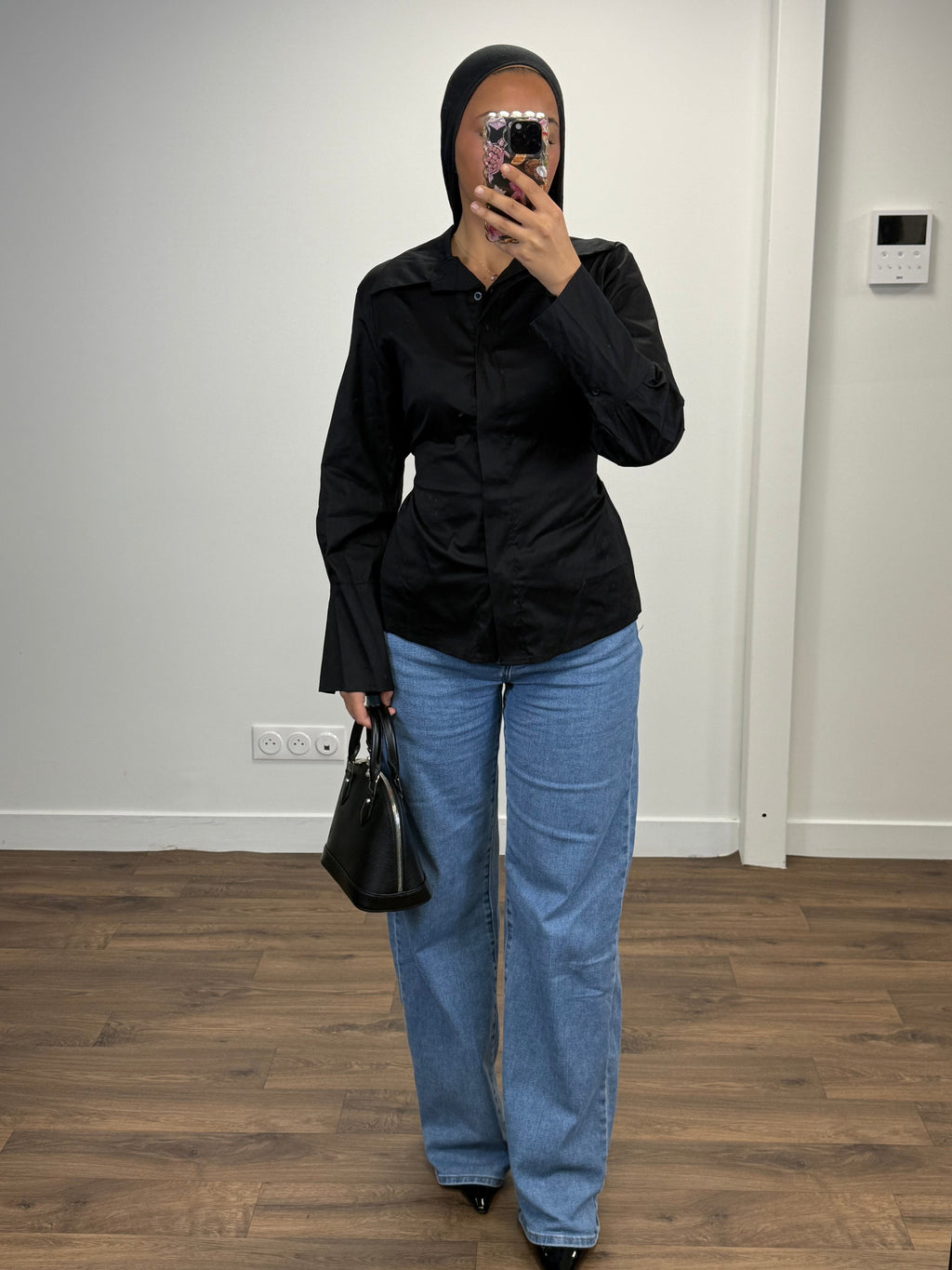 Chemise cintrée à la taille en coton