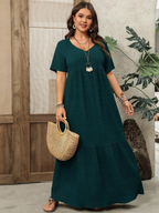 Women's Plus-Size Summer Bohemian-Style Dress