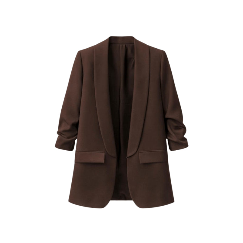 American-style pleated sleeve blazer | Women's clothing | Blazer | Pleated | Casual | Loose fit