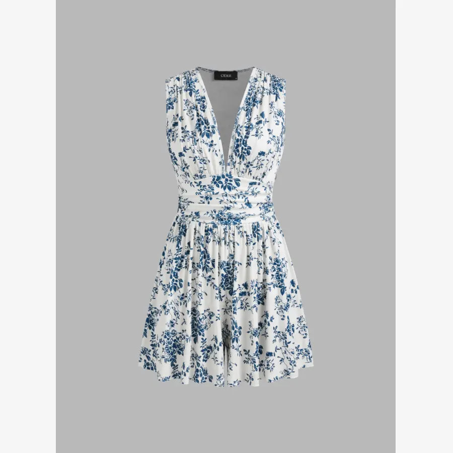 Women's Spring/Summer Sleeveless V-Neck Romper