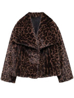 Women's Solid Color Faux Fur Fuzzy Jacket, Casual Long Sleeve Collared Fuzzy Coat for Fall & Winter, Women's Clothing for Daily Wear, Cute Tops