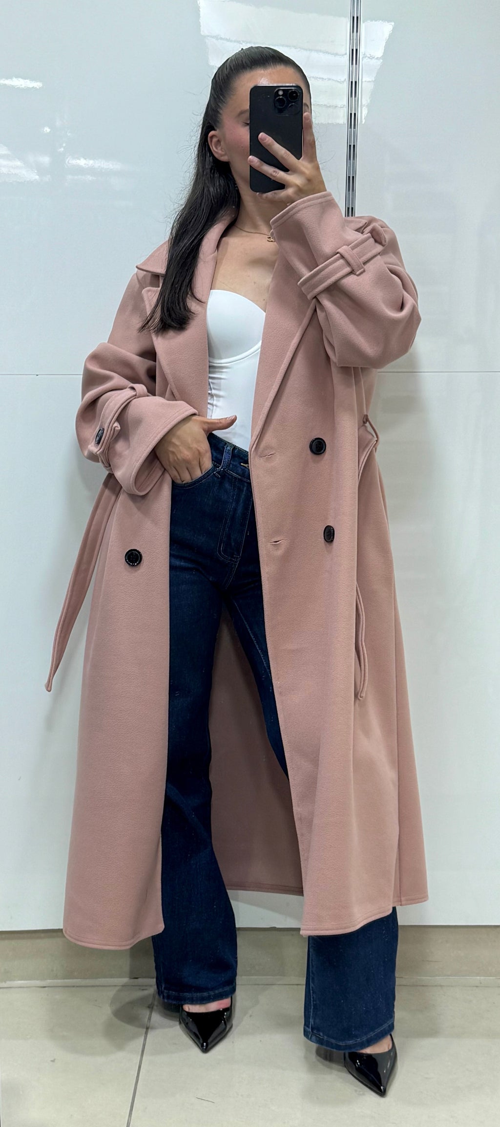 Trench long oversize