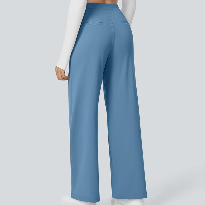 High Waisted Pocket Straight Leg Work Pants, Business Casual Outfits for Women, Women's Sports & Outdoor Clothing