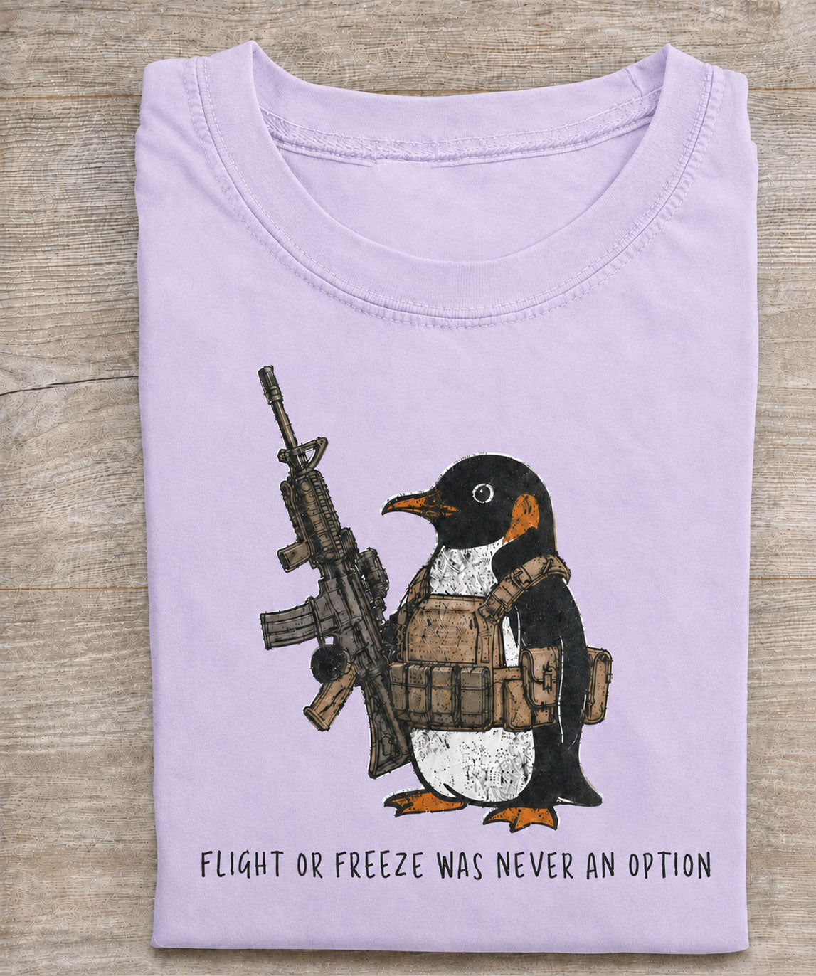 Flight Or Freeze Was Never An Option Vintage Comfort Colors Tee