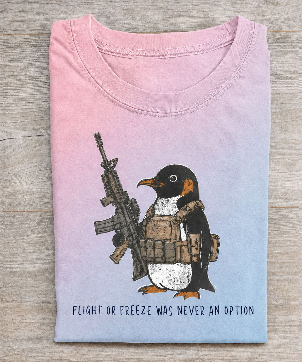 Flight Or Freeze Was Never An Option Vintage Comfort Colors Tee