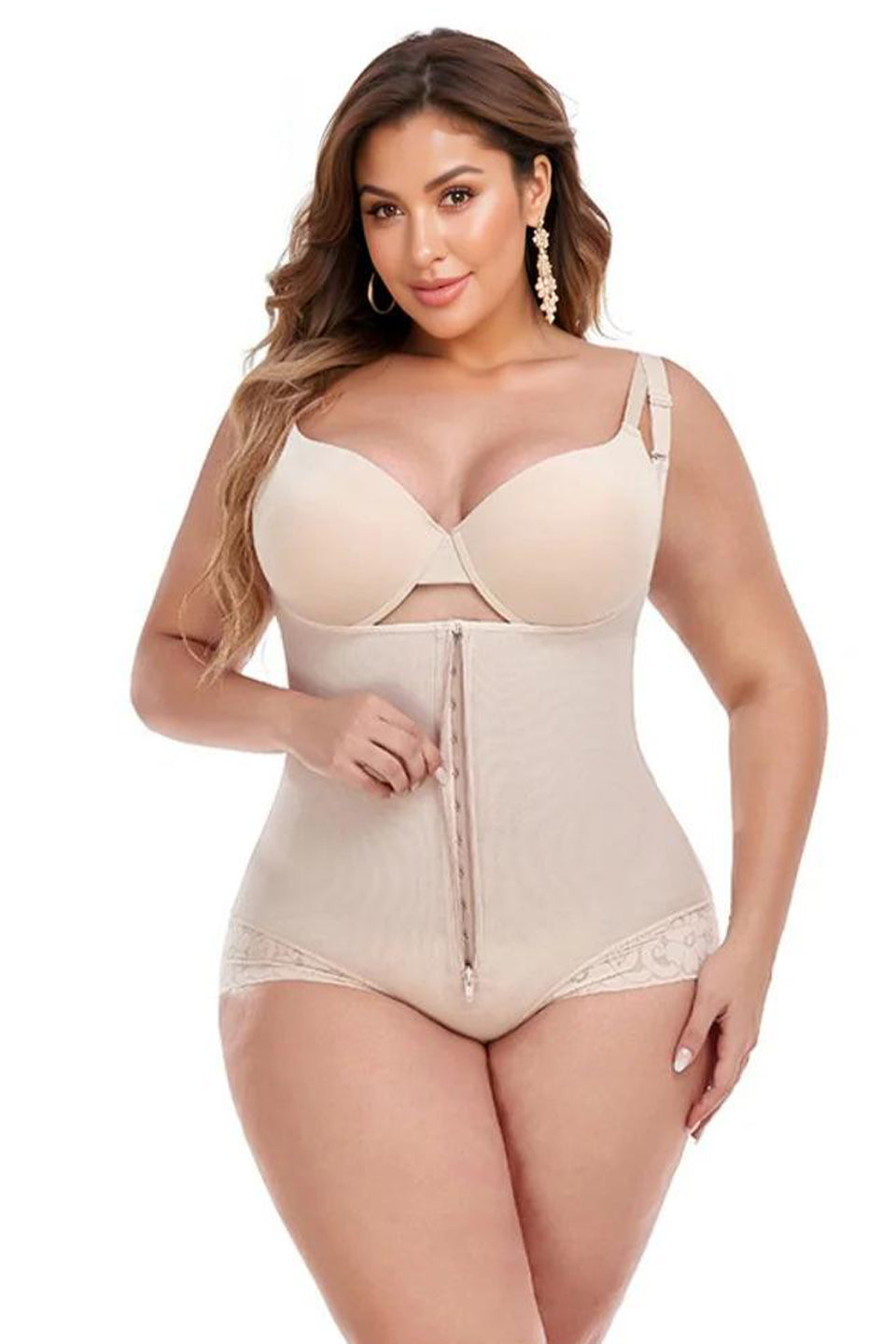 Slimmer Tummy Control Zipper Open Bust Shapewear
