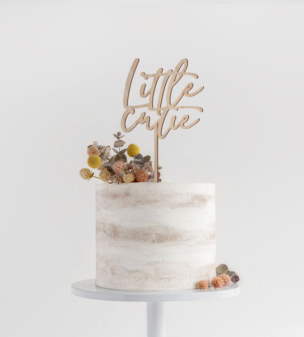 Little Cutie Birthday Cake Topper