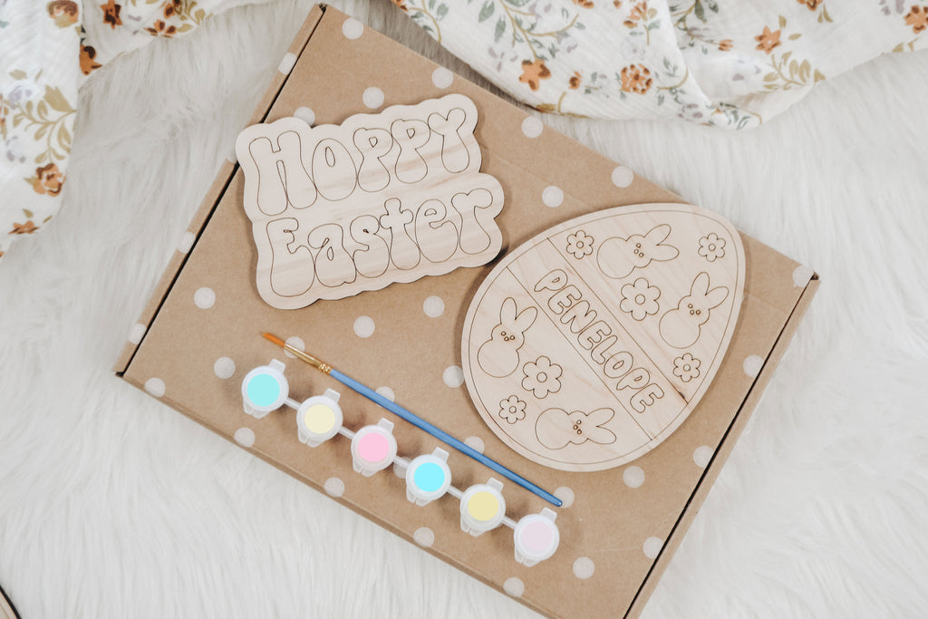 Personalized Marshmallow Bunny Paint Kit