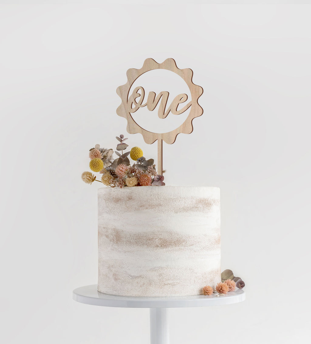 Sunshine First Birthday Cake Topper