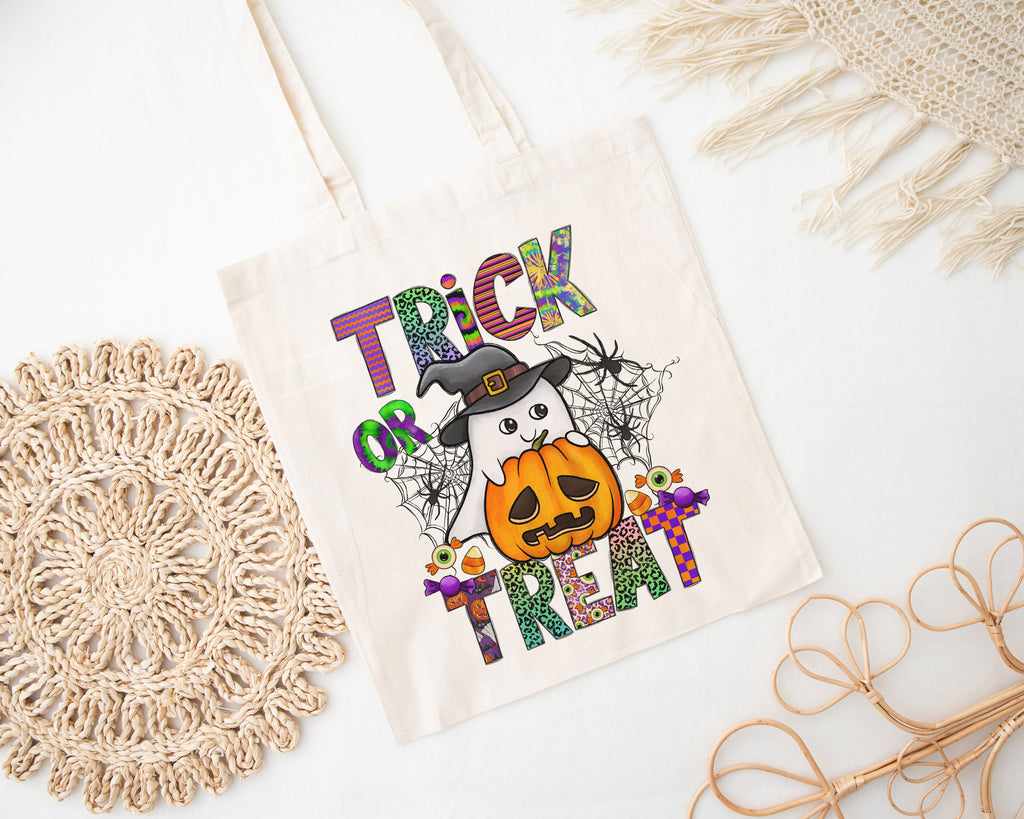 Custom Name Halloween Trick or Treat Bag