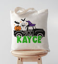 Custom Name Trick or Treat Truck Halloween Bag