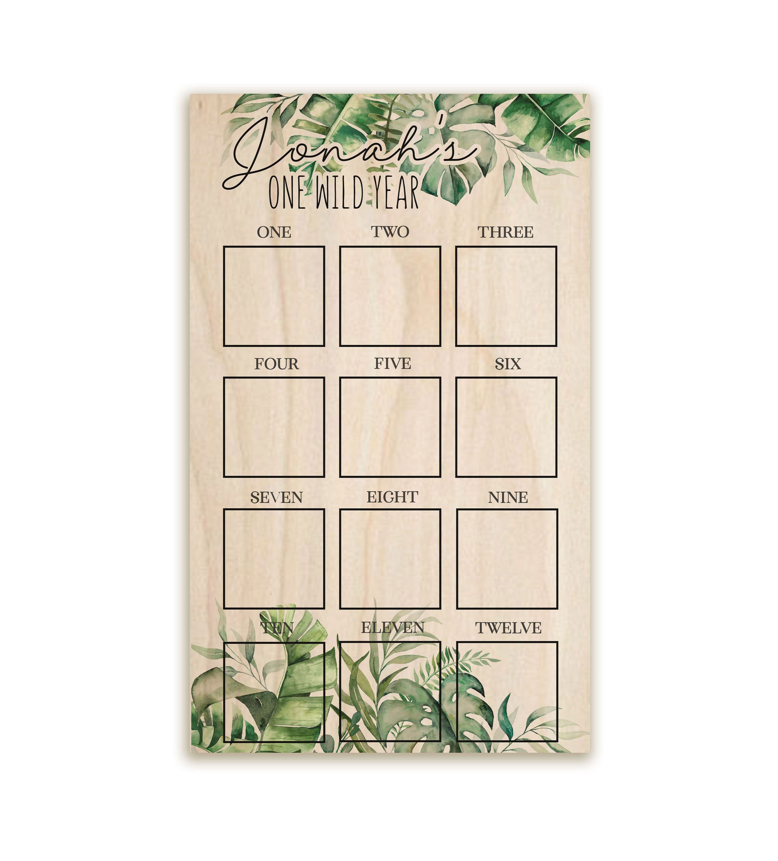 Wild One First Year Photo Board